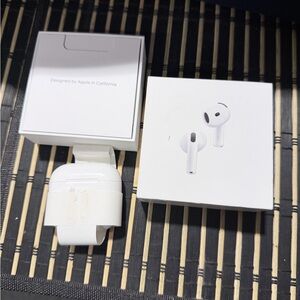 Apple AirPods 4 with Active Noise Cancellation with White Charging Case